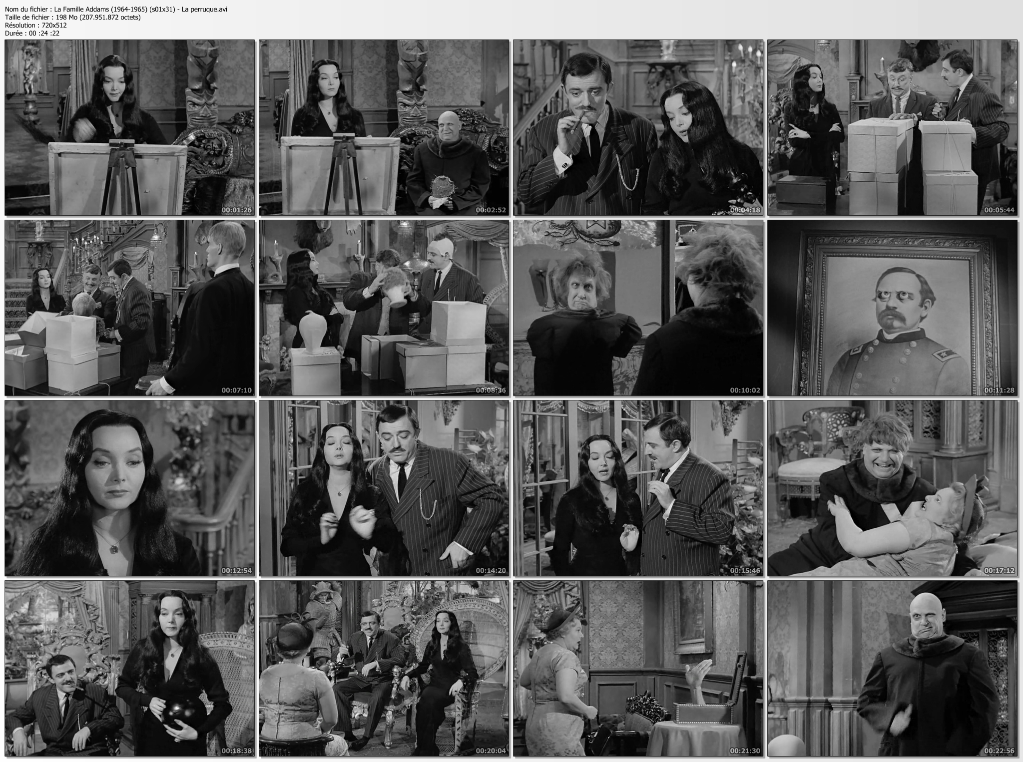 La Famille Addams (1964-1965) (saison 01): Résumé des épisodes 01 à 05